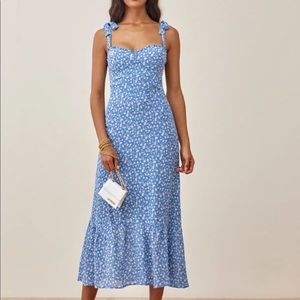 Reformation Nikita Dress in Marie blue color way Size 2